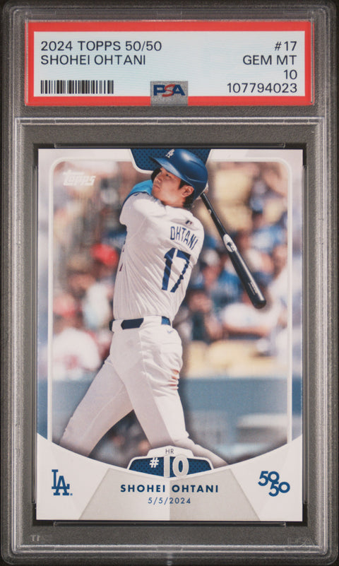 2024 Topps 50/50 Shohei Ohtani #17 Shohei Ohtani PSA 10