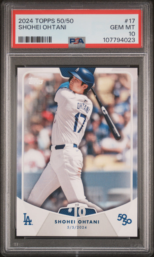 2024 Topps 50/50 Shohei Ohtani #17 Shohei Ohtani PSA 10