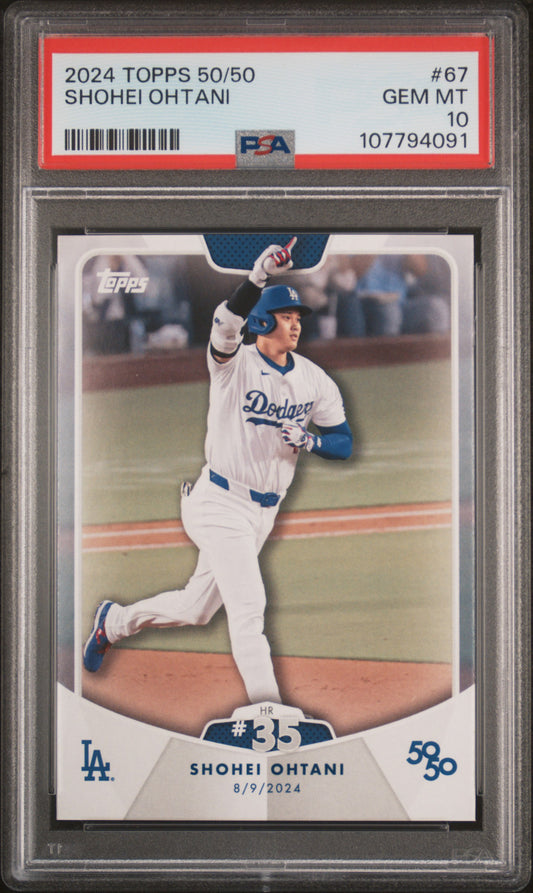 2024 Topps 50/50 Shohei Ohtani #67 Shohei Ohtani PSA 10