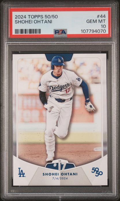 2024 Topps 50/50 Shohei Ohtani #44 Shohei Ohtani PSA 10