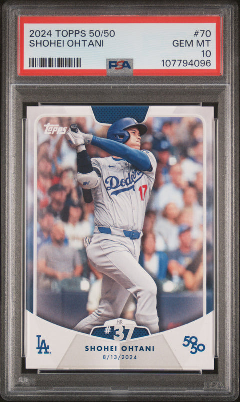 2024 Topps 50/50 Shohei Ohtani #70 Shohei Ohtani PSA 10