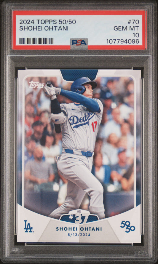 2024 Topps 50/50 Shohei Ohtani #70 Shohei Ohtani PSA 10