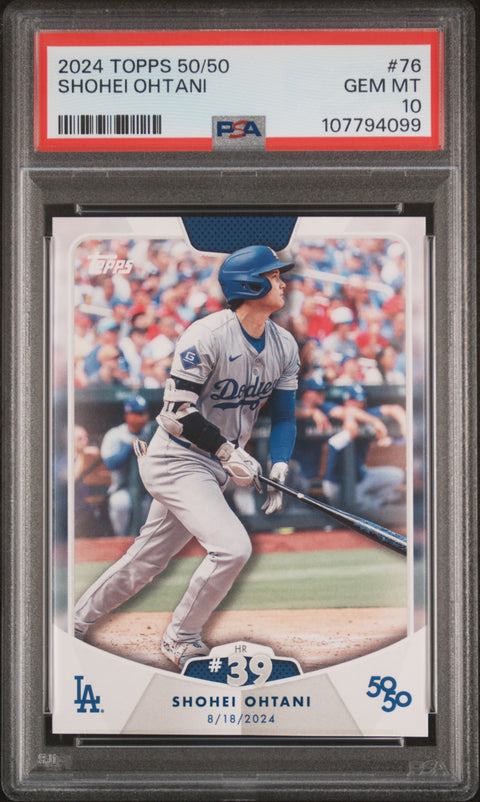 2024 Topps 50/50 Shohei Ohtani #76 Shohei Ohtani PSA 10