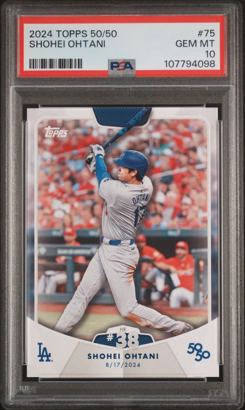 2024 Topps 50/50 Shohei Ohtani #75 Shohei Ohtani PSA 10