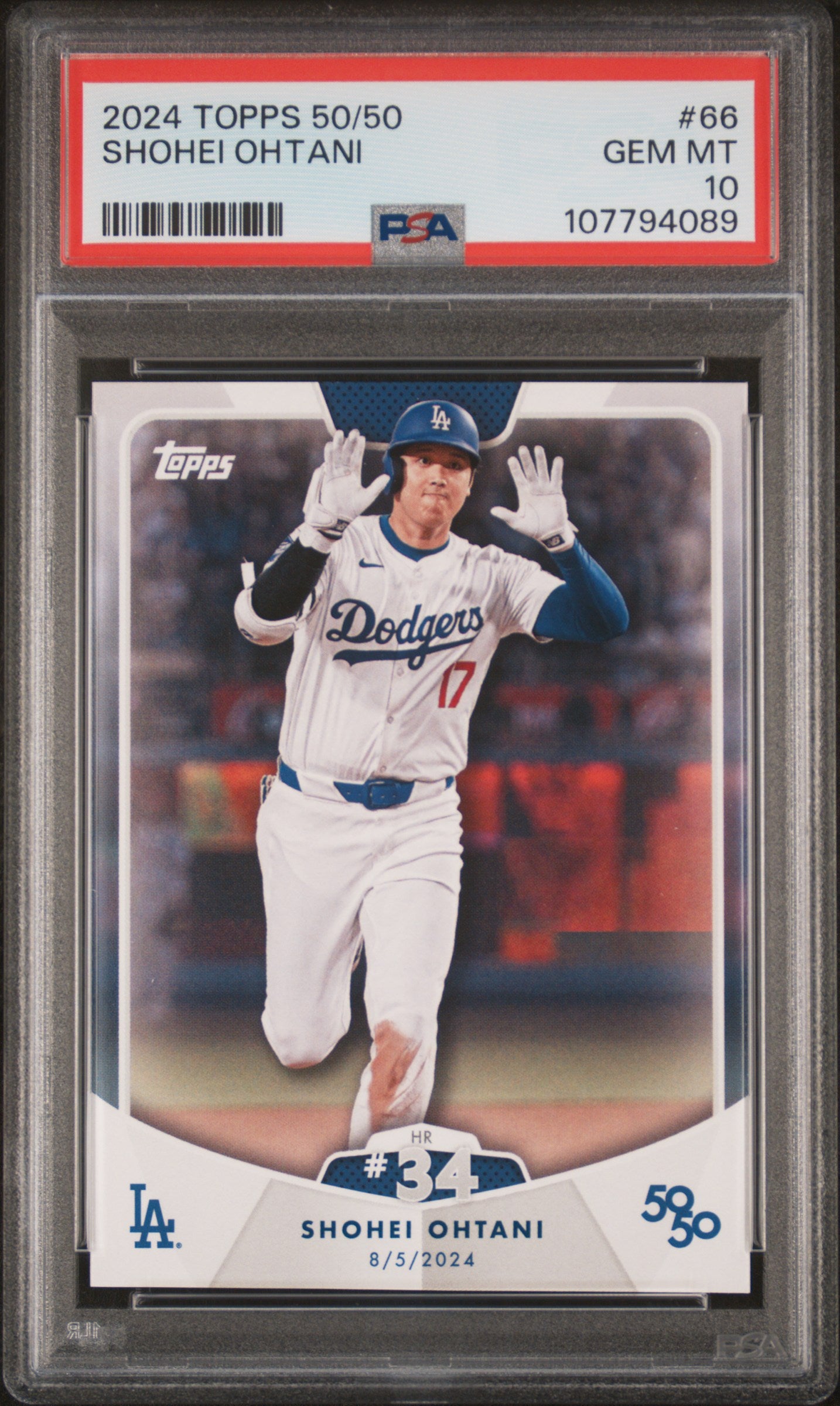 2024 Topps 50/50 Shohei Ohtani #66 Shohei Ohtani PSA 10