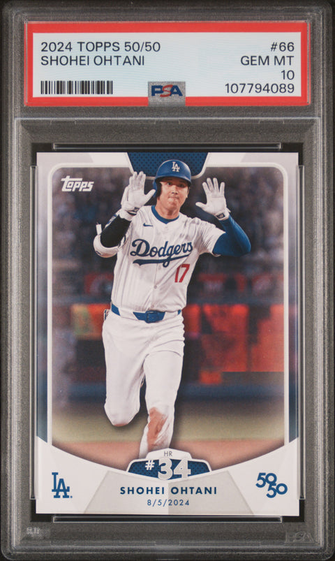 2024 Topps 50/50 Shohei Ohtani #66 Shohei Ohtani PSA 10