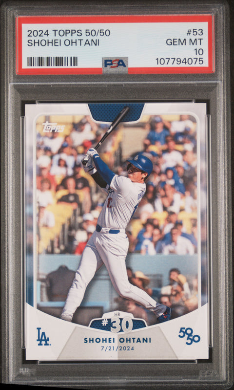 2024 Topps 50/50 Shohei Ohtani #53 Shohei Ohtani PSA 10