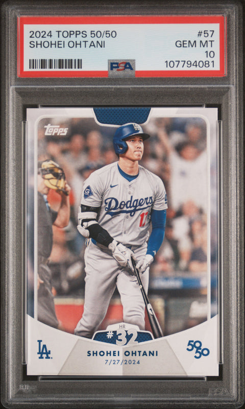 2024 Topps 50/50 Shohei Ohtani #57 Shohei Ohtani PSA 10