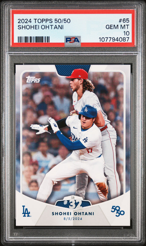 2024 Topps 50/50 Shohei Ohtani #65 Shohei Ohtani PSA 10