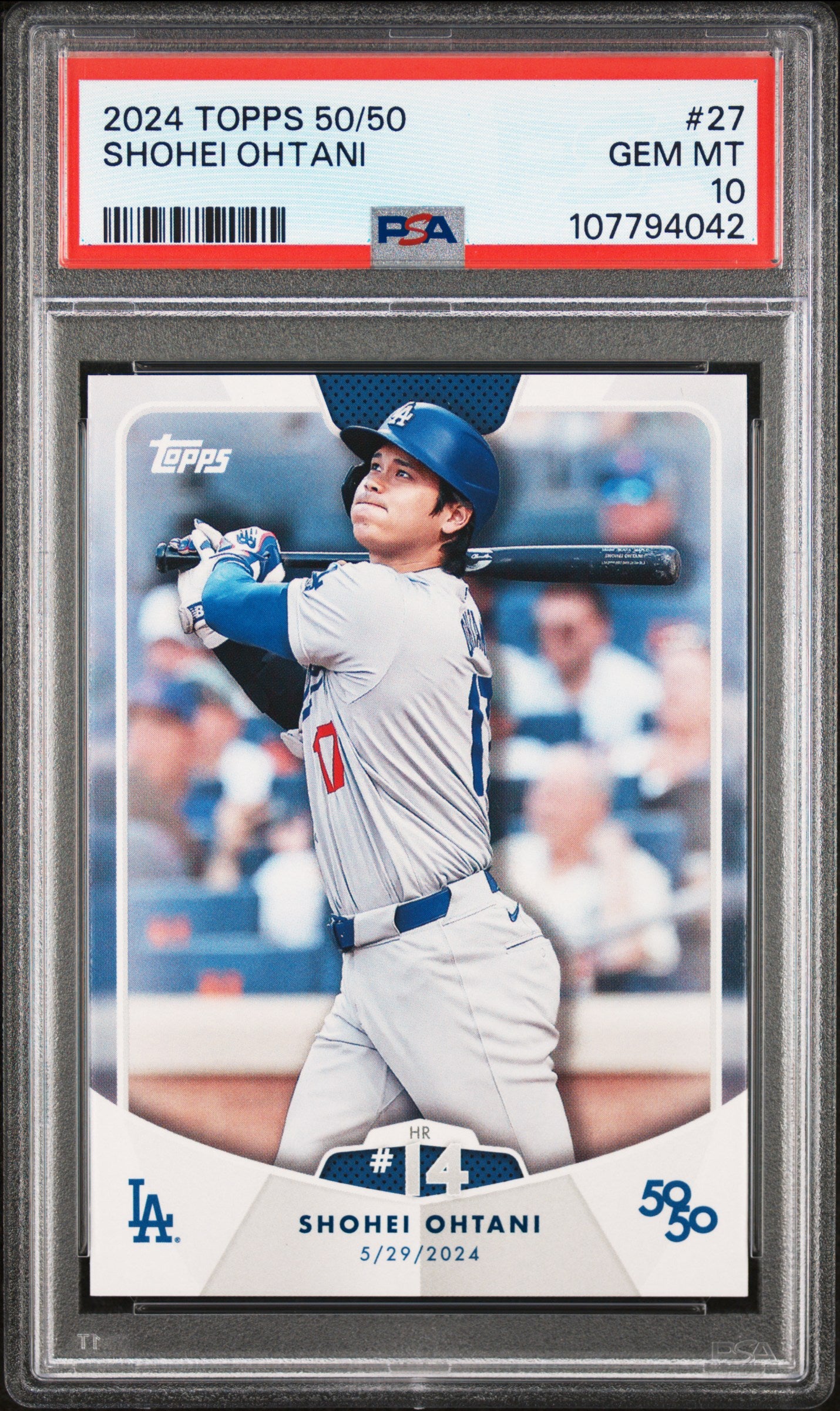 2024 Topps 50/50 Shohei Ohtani #27 Shohei Ohtani PSA 10