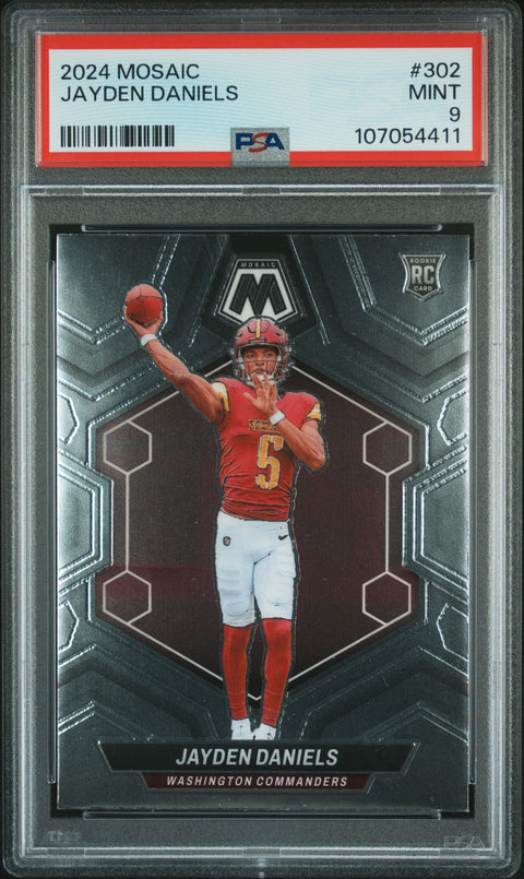 2024 Panini Mosaic #302 Jayden Daniels PSA 9