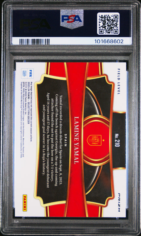 2023-24 Panini Select Fifa #210 Lamine Yamal Multi-Color PSA 9