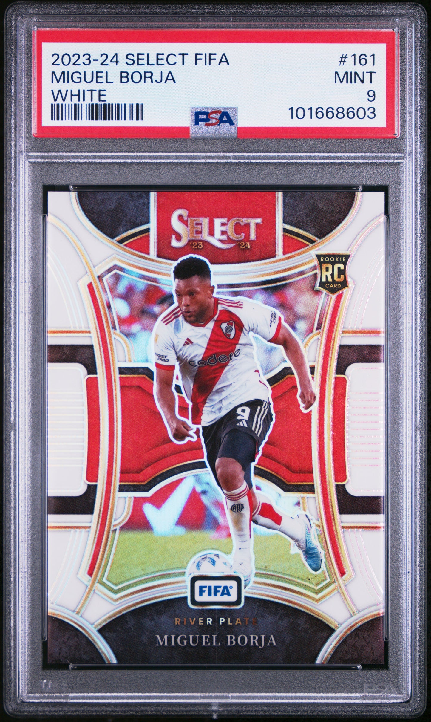 2023-24 Panini Select Fifa #161 Miguel Borja White PSA 9