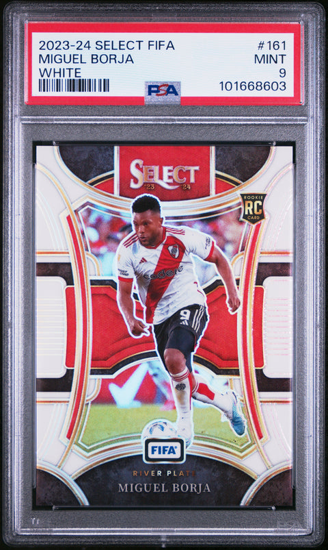 2023-24 Panini Select Fifa #161 Miguel Borja White PSA 9