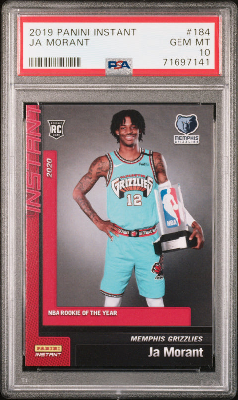 2019 Panini Instant #184 Ja Morant PSA 10