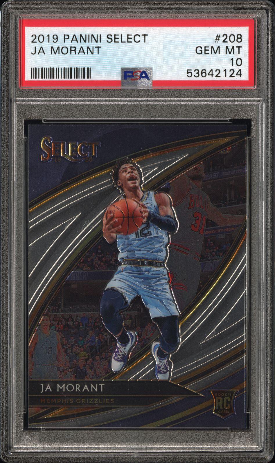 2019 Panini Select #208 Ja Morant PSA 10