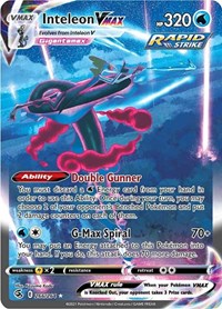 pokemon SWSH08: Fusion Strike Inteleon VMAX (Alternate Art Secret)
