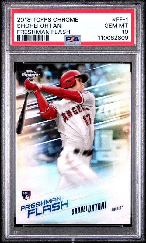 2018 Topps Chrome Freshman Flash #FF-1 Shohei Ohtani Freshman Flash PSA 10