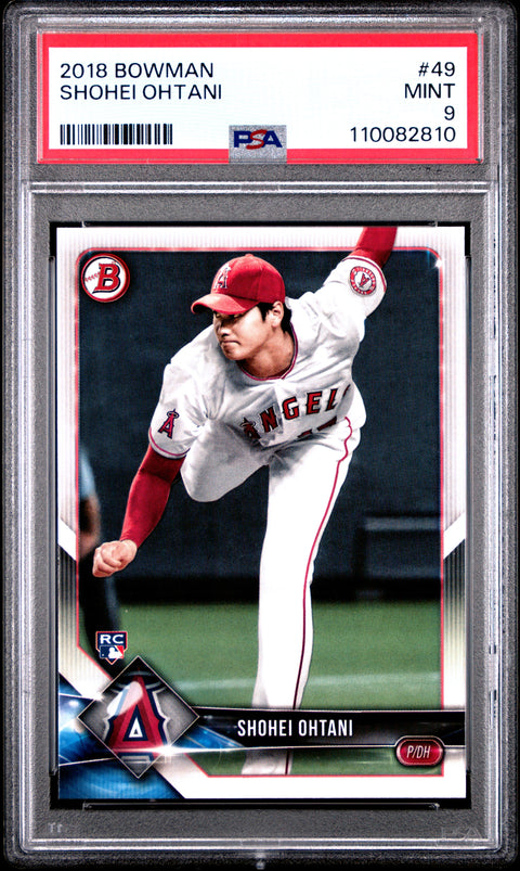 2018 Bowman #49 Shohei Ohtani PSA 9