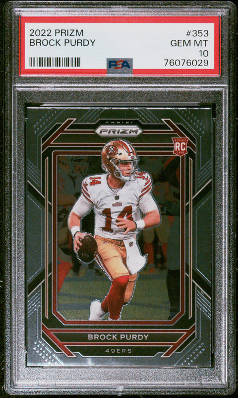 2022 Panini Prizm #353 Brock Purdy PSA 10
