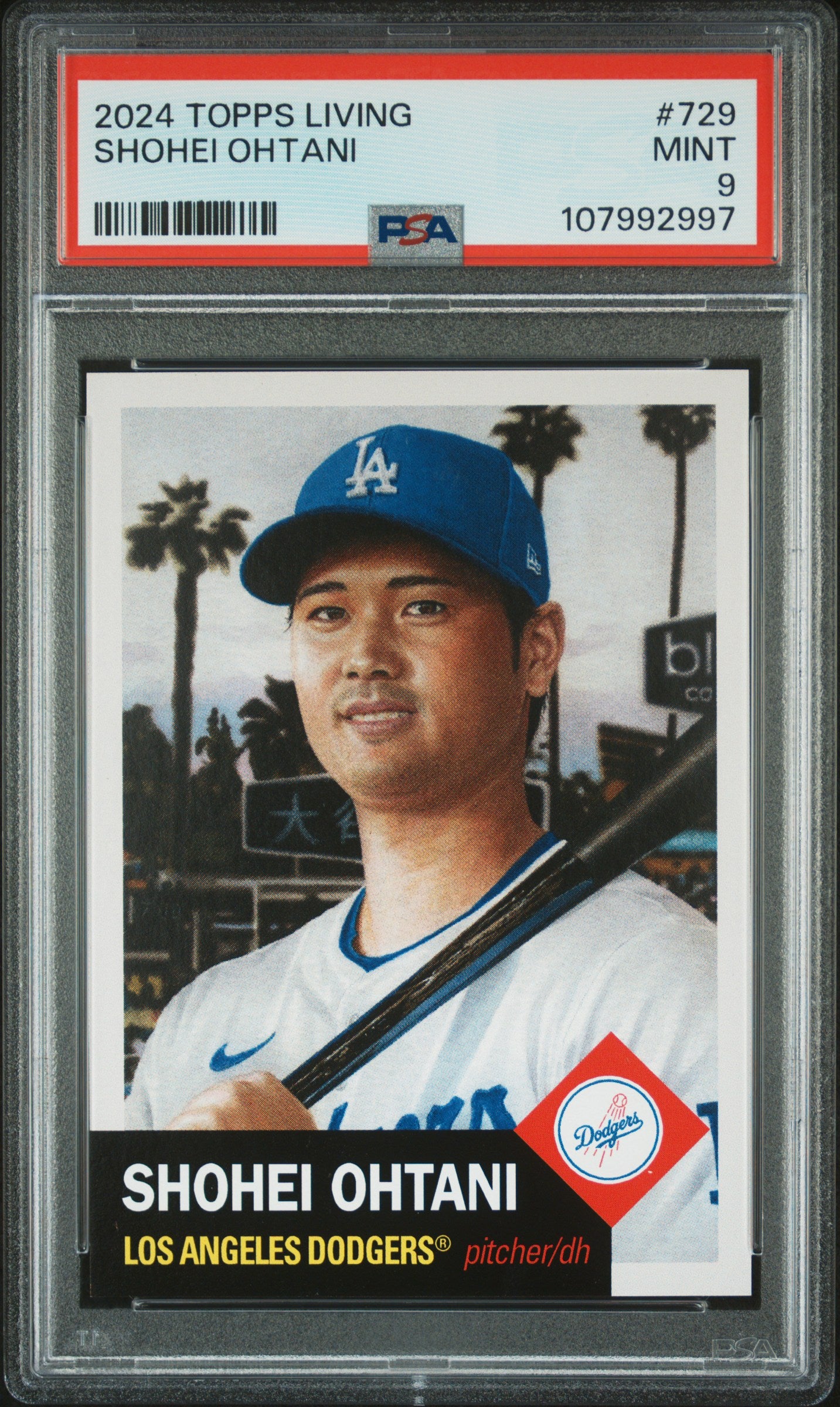 2024 Topps Living #729 Shohei Ohtani PSA 9