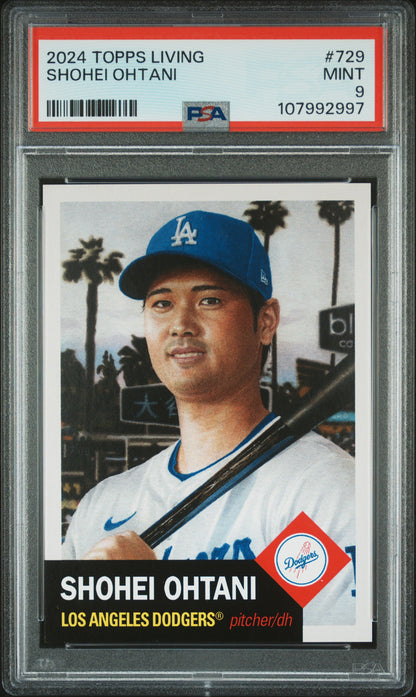 2024 Topps Living #729 Shohei Ohtani PSA 9
