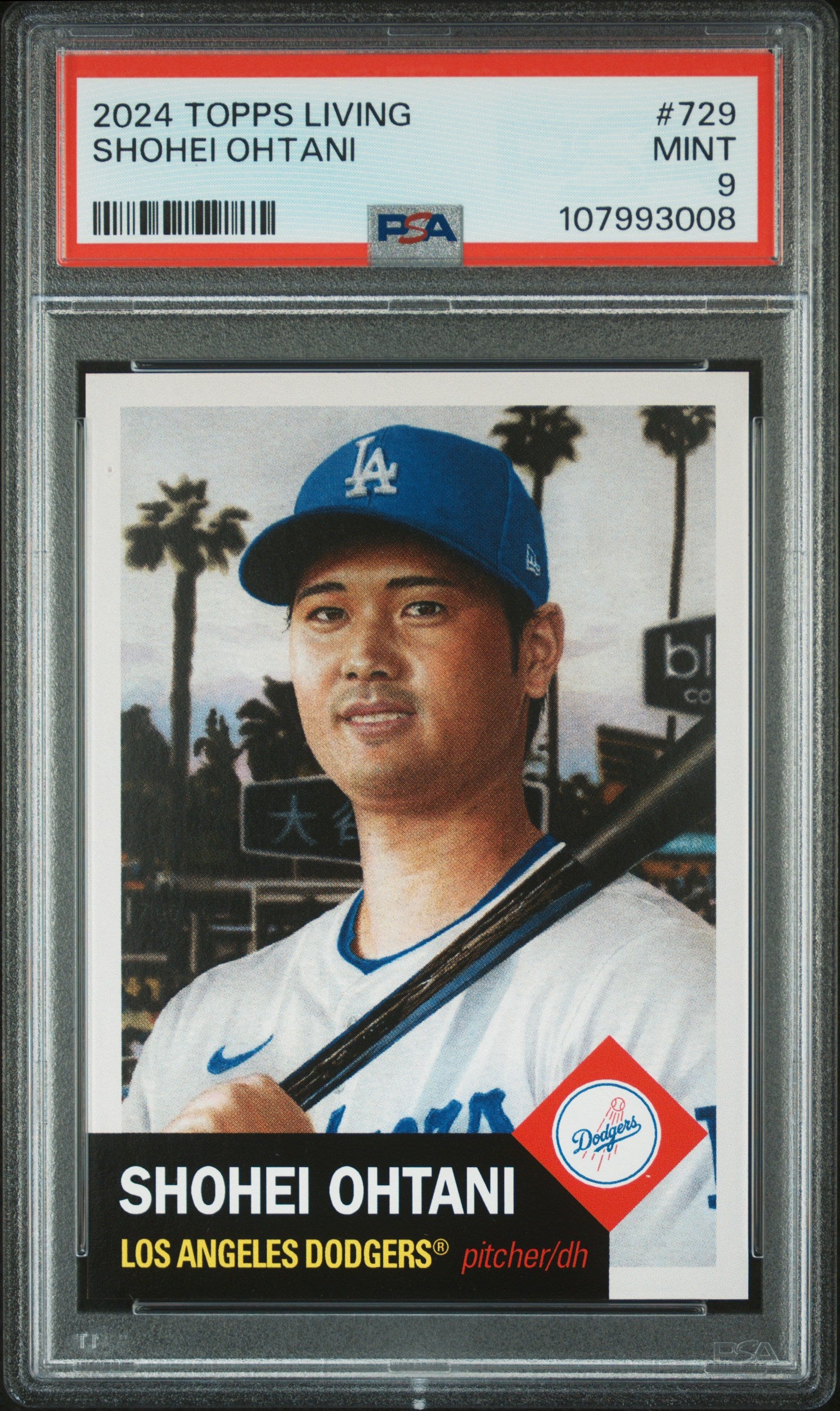 2024 Topps Living #729 Shohei Ohtani PSA 9