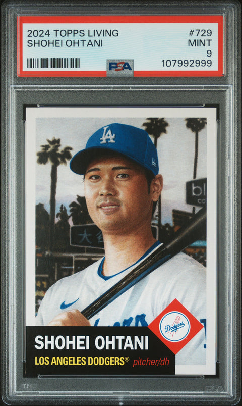 2024 Topps Living #729 Shohei Ohtani PSA 9