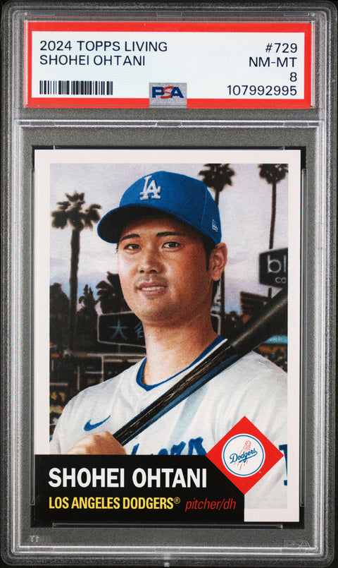 2024 Topps Living #729 Shohei Ohtani PSA 8