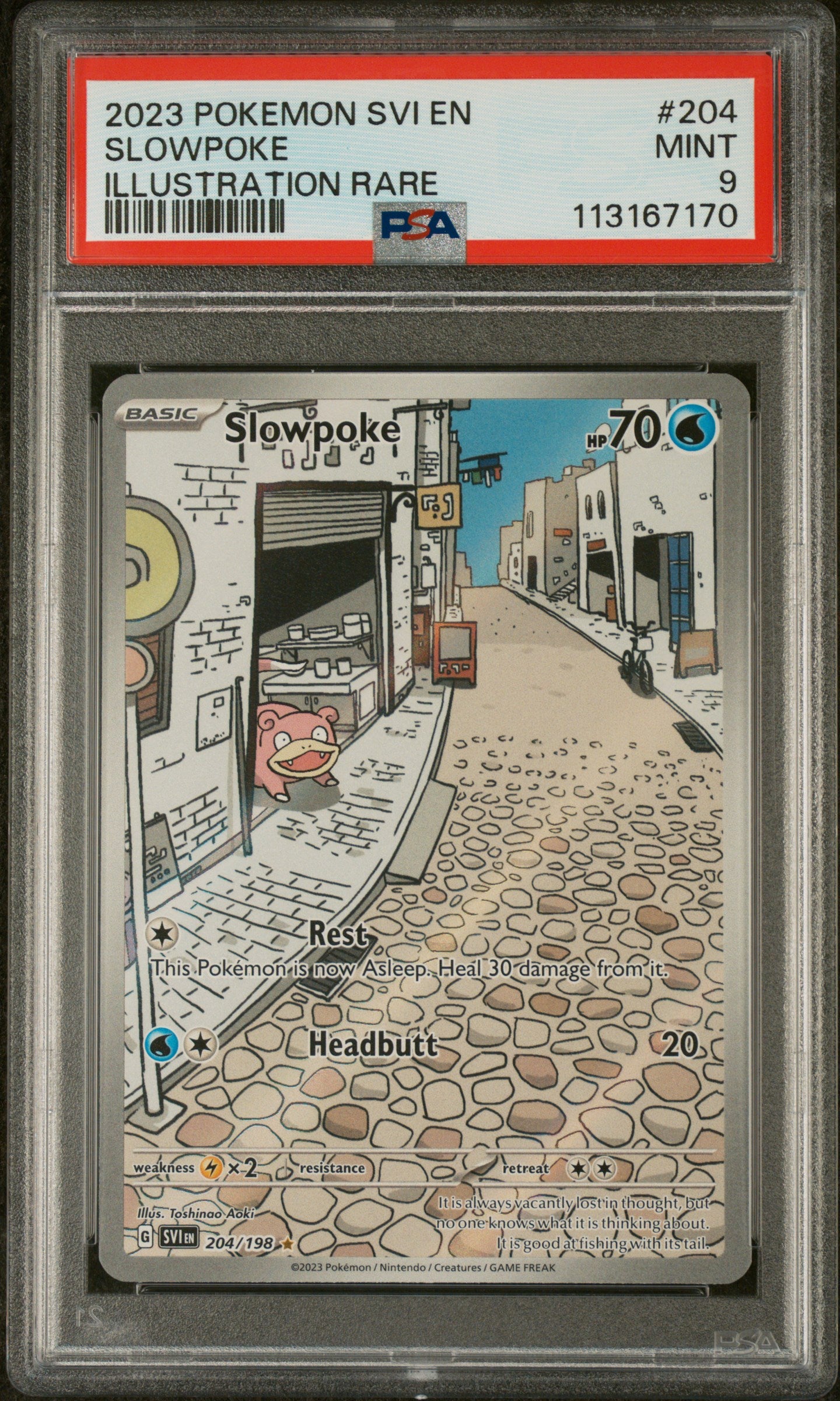 2023 Pokemon Svi En-Scarlet & Violet Slowpoke #204 PSA 9