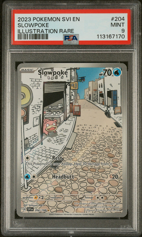2023 Pokemon Svi En-Scarlet & Violet Slowpoke #204 PSA 9