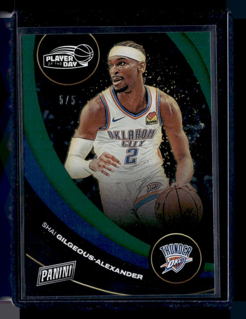 2024-25 Panini #35 Shai Gilgeous-Alexander Player Of The Day Highlight /5