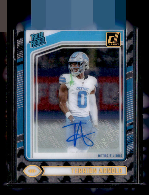 2024 Donruss Clearly #85 Terrion Arnold Autograph /7