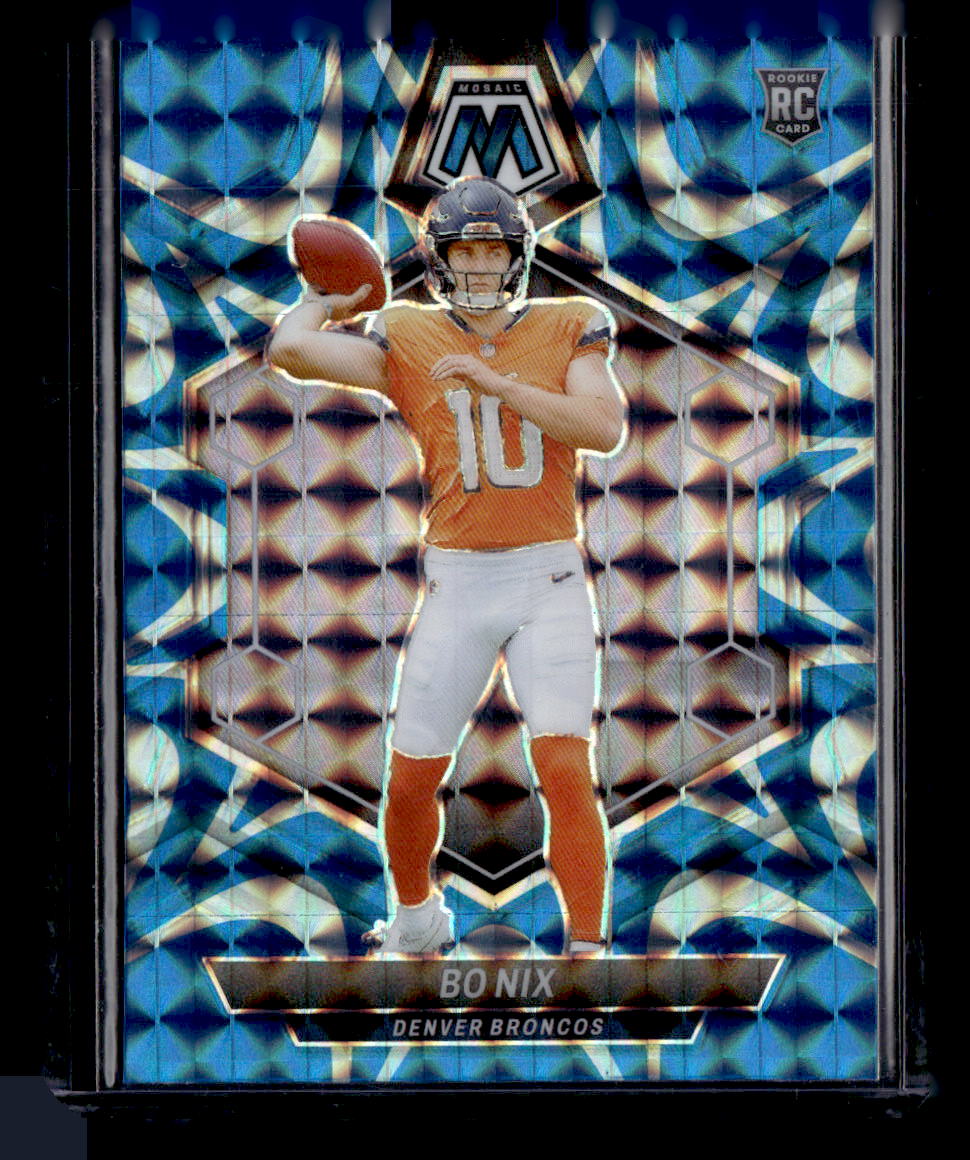 2024 Panini Mosaic #312 Bo Nix Blue Reactive