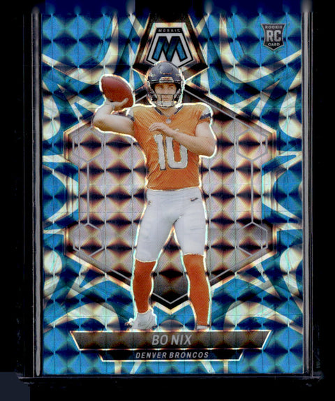 2024 Panini Mosaic #312 Bo Nix Blue Reactive