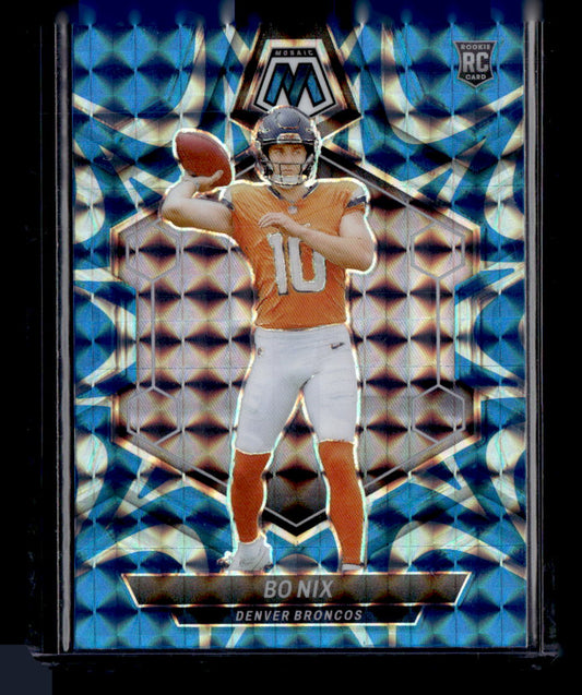 2024 Panini Mosaic #312 Bo Nix Blue Reactive