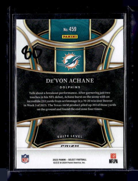 2023 Panini Select #459 De'Von Achane Cosmic