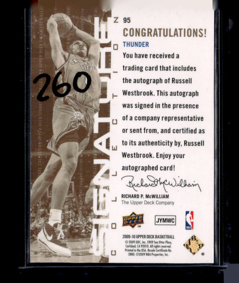 2009-10 Upper Deck #95 Russell Westbrook Signature Collection