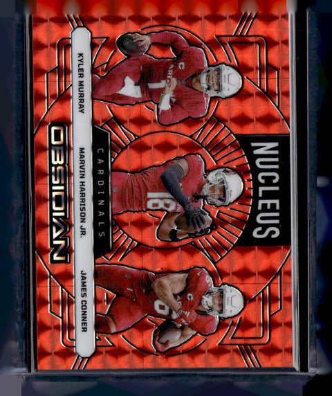 2024 Panini Obsidian #6 Kyler Murray/Marvin Harrison Jr. /James Conner  Nucleus