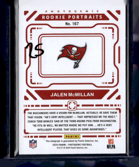 2024 Panini Photogenic #167 Jalen McMllian Rookie Portrait /49