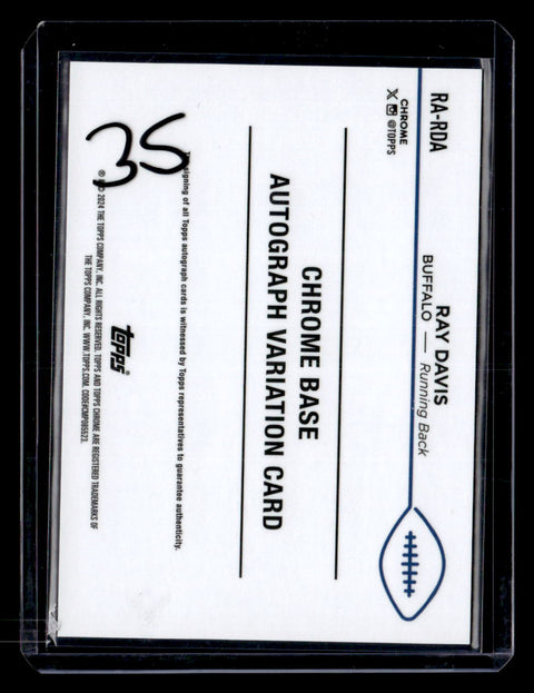 2024 Topps RA-RDA Ray Davis Chrome Base Autograph /75