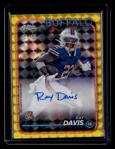 2024 Topps RA-RDA Ray Davis Chrome Base Autograph /75