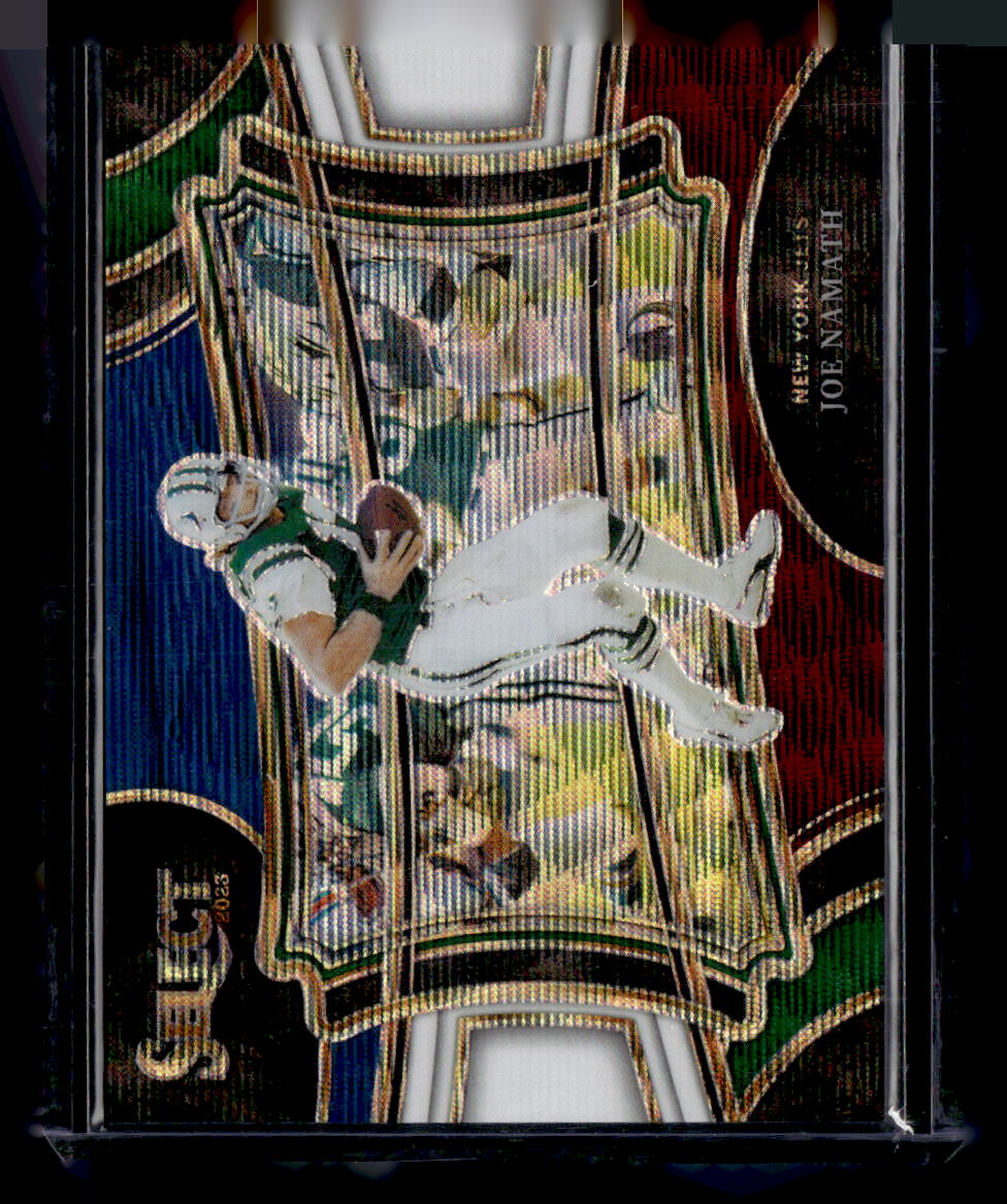 2023 Panini Select #373 Joe Namath Red/White/Blue Wave /75