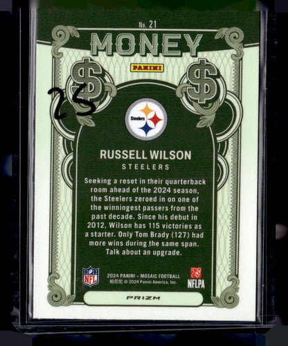 2024 Panini Mosaic #21 Russell Wilson Money