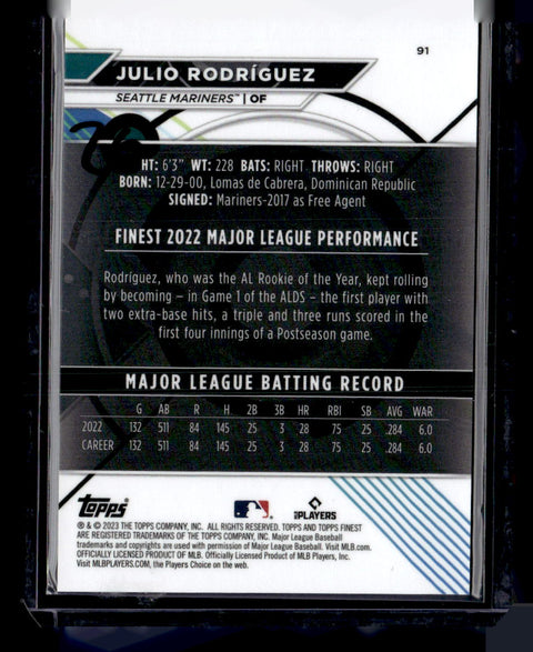 2023 Finest #91 Julio Rodríguez
