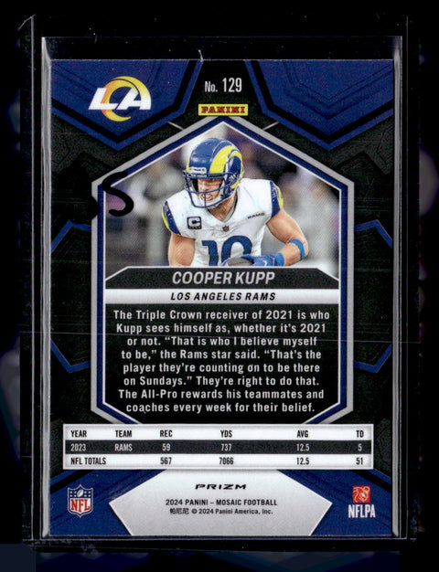 2024 Panini Mosaic #129 Cooper Kupp Honeycomb