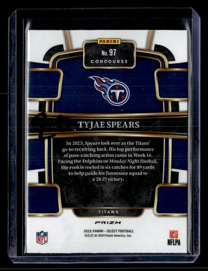 2023 Panini Select #97 Tyjae Spears Cosmic