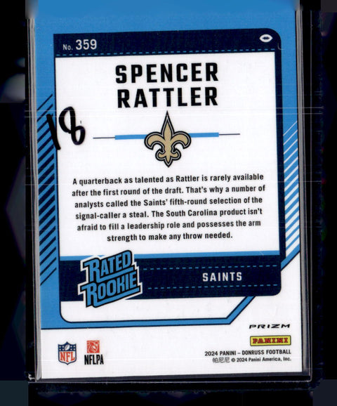 2024 Donruss #359 Spencer Rattler Press Proof Red