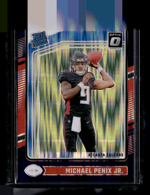 2024 Donruss Optic #279 Michael Penix Jr. Purple Shock