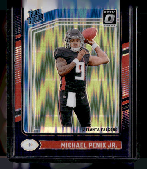 2024 Donruss Optic #279 Michael Penix Jr. Purple Shock